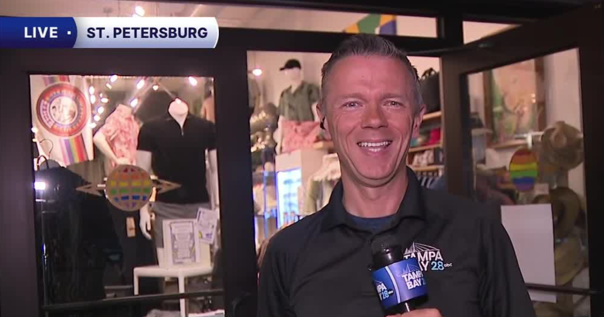 Meteorologist Greg Dee stops by the Sunrise Sale in St. Pete