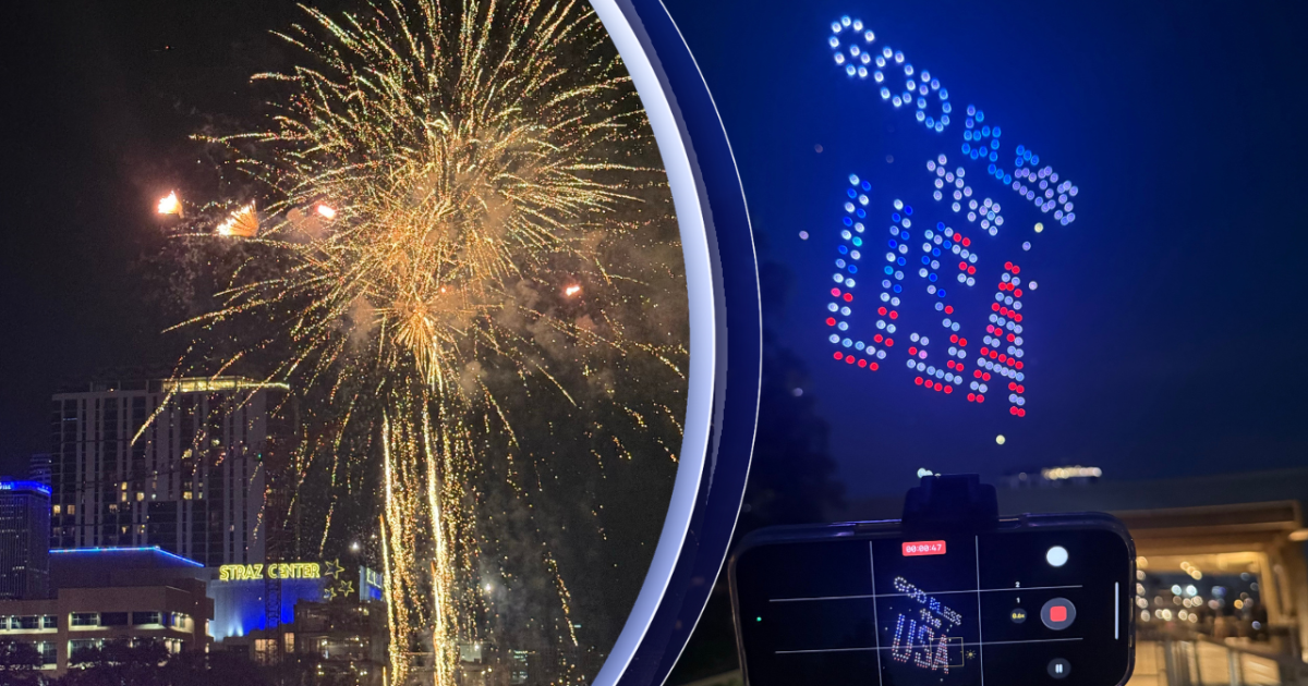 Tampa celebrates America's 250th birthday with historic drone show and Fireworks