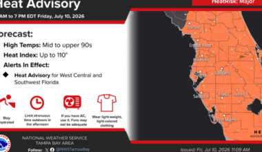 Heat advisory issued again across Southwest Florida as dangerous temperatures return | WGCU News