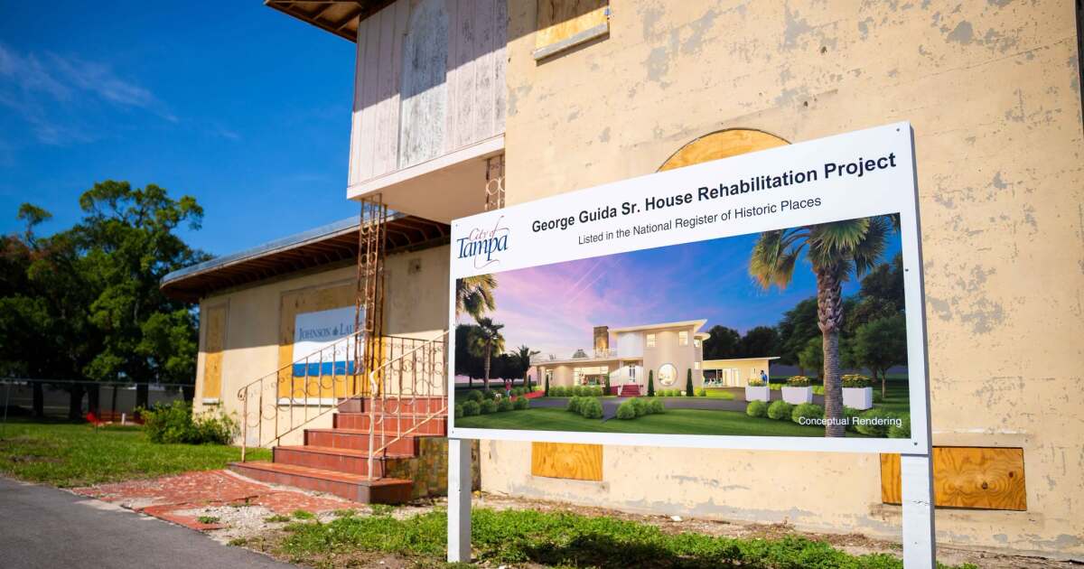 Restoration begins for West Tampa's historical Guida House