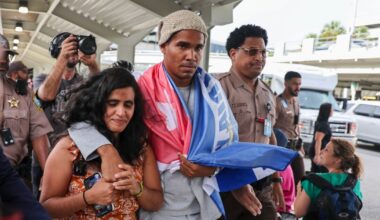 Cuban artist and dissident exiled from country after 5 years in prison arrives in Miami