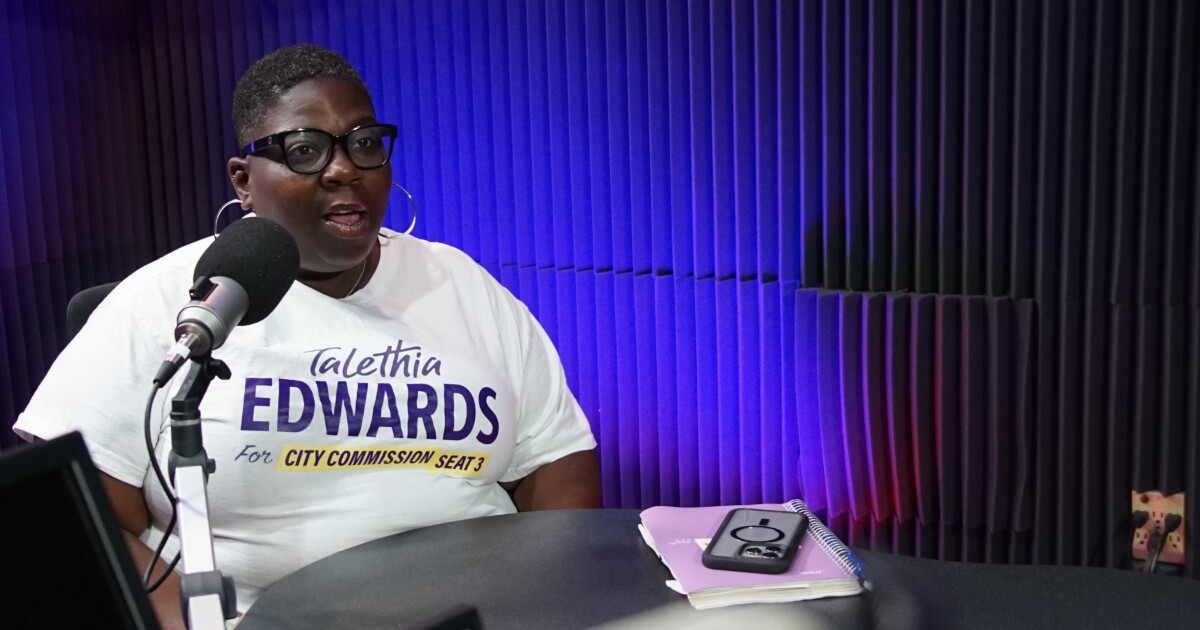 Talethia Edwards talks Tallahassee Commission bid on WFSU's Candidate Convos