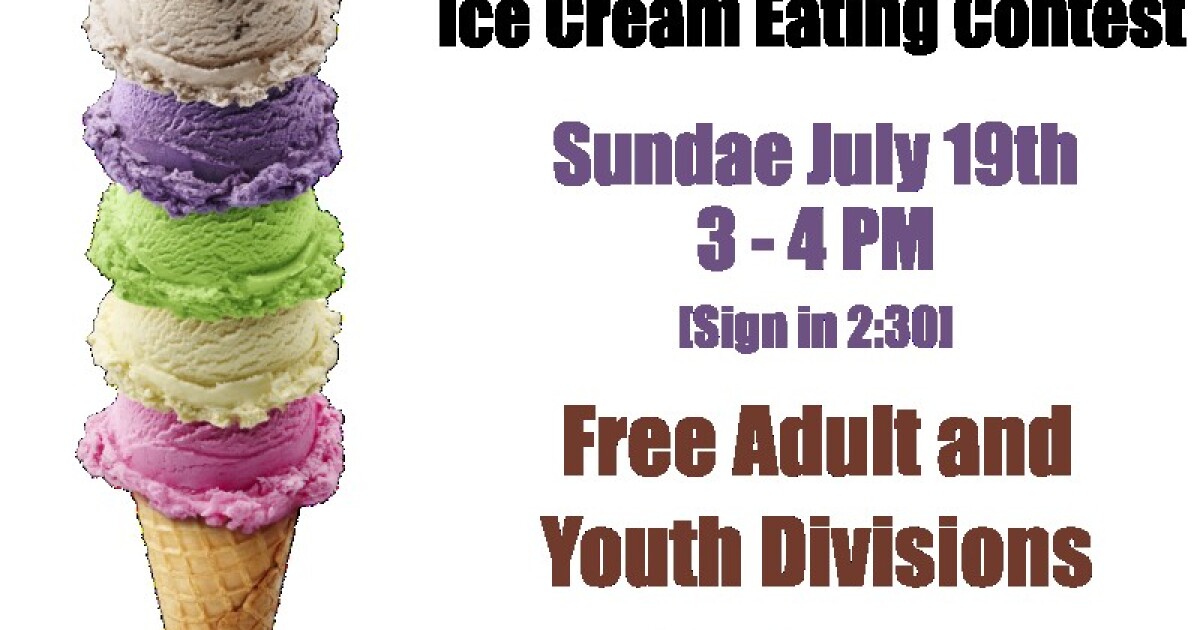 National Ice cream Day and The Tallahassee 15th Annual Ice cream eating contest is on Sundae July 19th at Lofty Pursuits.