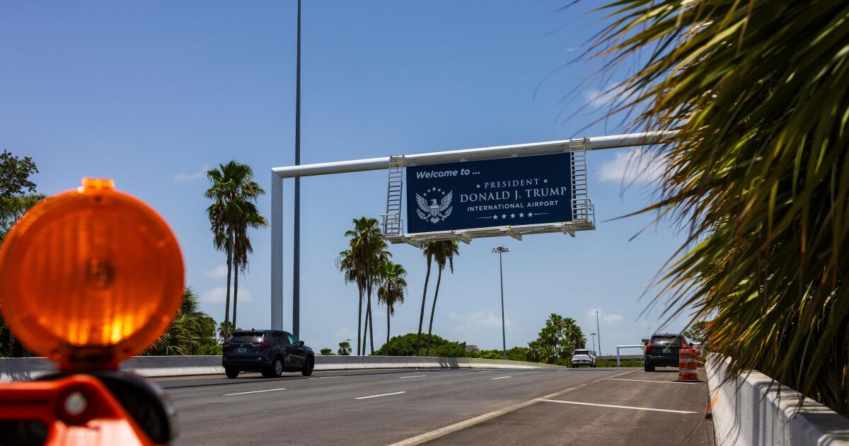South Florida's Palm Beach airport renamed President Donald J. Trump International