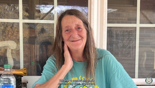 Shelia Ann Nichols' sister Virginia Gail met with Broward Sheriff's Office Detective Andrew Gianino in November 2025. (Broward Sheriff's Office/Courtesy)