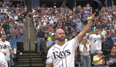 Tampa Bay Rays retire Evan Longoria's Number 3