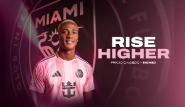 Inter Miami CF Signs Ecuadorian Defender Fricio Caicedo on Loan