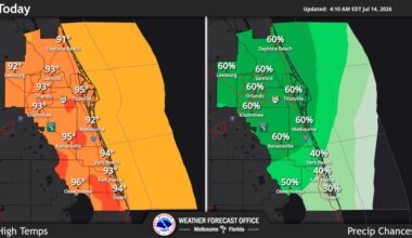Afternoon storms on tap again for Central Florida ahead of heat buildup – Orlando Sentinel