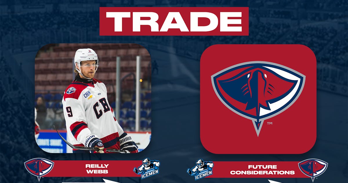 South Carolina Stingrays | STINGRAYS TRADE DEFENSEMAN REILLY WEBB TO JACKSONVILLE FOR FUTURE CONSIDERATIONS