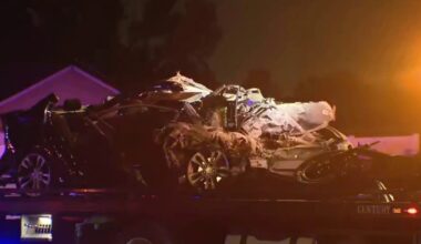 Fiery Orange County crash leaves 5 hospitalized in critical condition