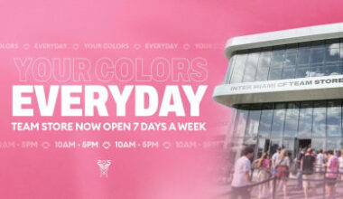 Inter Miami CF Official Store at Nu Stadium Now Open Seven Days a Week