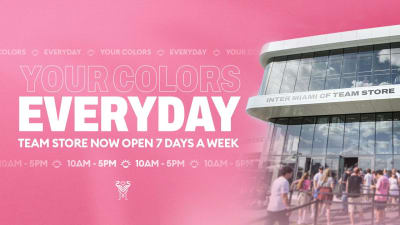 Inter Miami CF Official Store at Nu Stadium Now Open Seven Days a Week