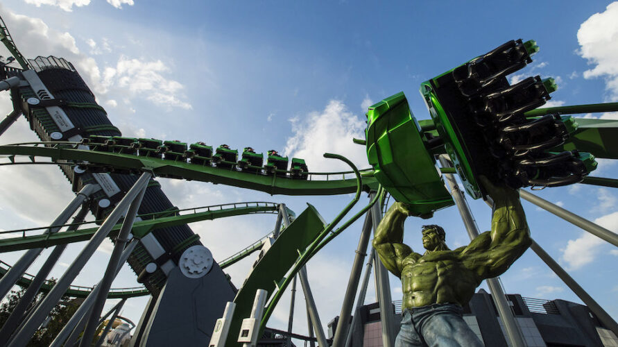 The Incredible Hulk Coaster promotional photo