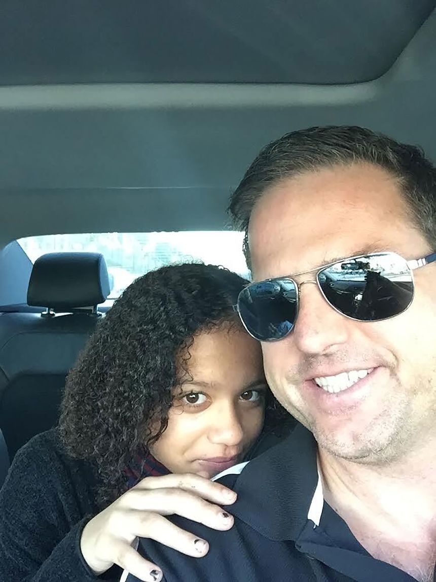 Sophie with her father, Patrick Reeder.