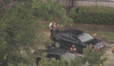 At least 1 in custody after police pursuit that ended in bailout in Miami - WSVN 7News | Miami News, Weather, Sports