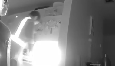 Burglar caught on camera raiding fridge after breaking into Miami home as family slept - WSVN 7News | Miami News, Weather, Sports
