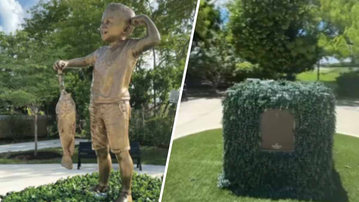 Statue honoring boy who died from rare cancer stolen in Miami Lakes – NBC 6 South Florida
