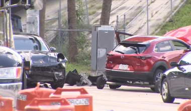 Driver flees scene on foot after slamming into multiple cars in NW Miami-Dade; 3 hospitalized - WSVN 7News | Miami News, Weather, Sports