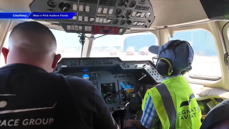 10-year-old battling cancer lives out his dream of being an air marshaller thanks to Make-A-Wish Southern Florida - WSVN 7News | Miami News, Weather, Sports