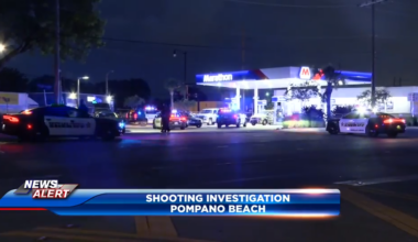 Man hospitalized after shooting near gas station in Pompano Beach; 1 detained - WSVN 7News | Miami News, Weather, Sports