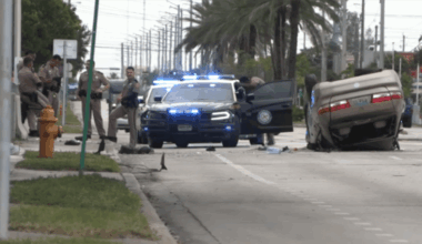 Pair caught after stolen car chase in Miami-Dade ends in rollover crash, FHP says – NBC 6 South Florida