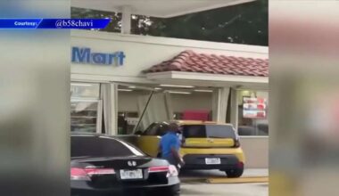 Driver OK after crashing through gas station storefront in Miami Gardens - WSVN 7News | Miami News, Weather, Sports