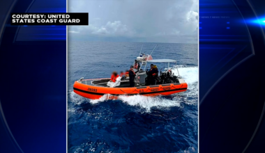 USCG interdicts boat out on sea with 19 people headed to South Florida - WSVN 7News | Miami News, Weather, Sports