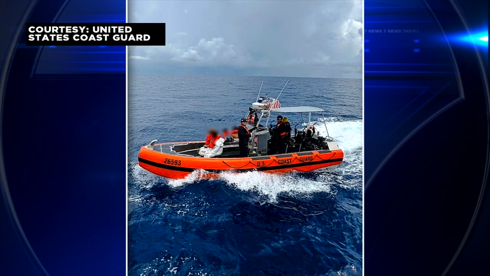 USCG interdicts boat out on sea with 19 people headed to South Florida - WSVN 7News | Miami News, Weather, Sports