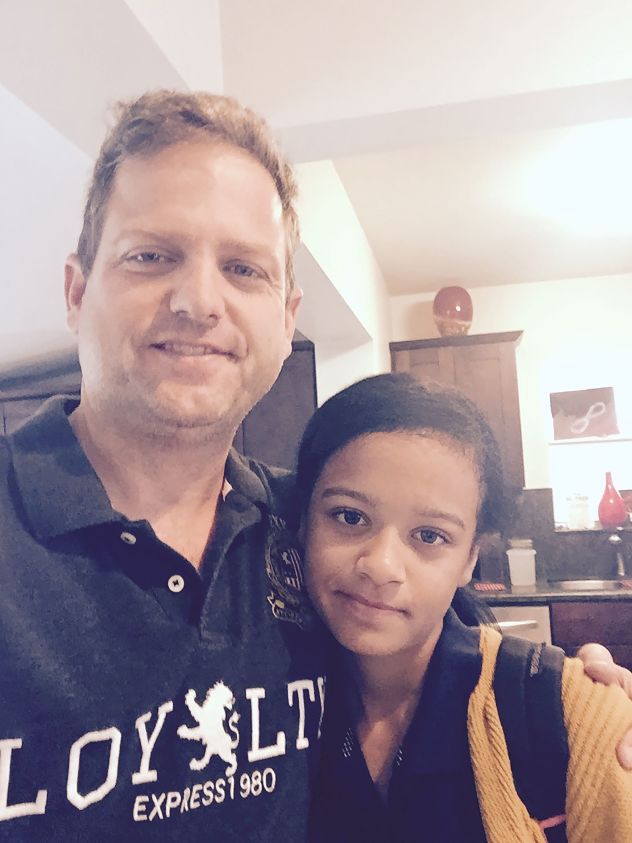 Sophie with her father, Patrick Reeder.