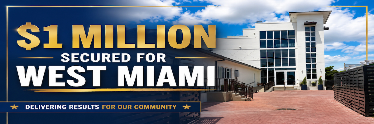 REP. MARÍA ELVIRA SALAZAR VISITS WEST MIAMI MULTIGENERATIONAL CENTER TO SEE $1 MILLION FEDERAL INVESTMENT AT WORK