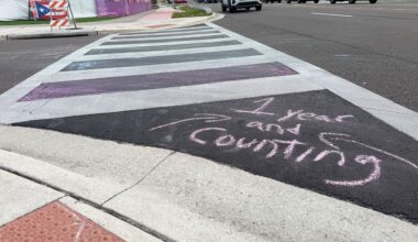 Protesters continue to chalk painted-over Pulse crosswalk