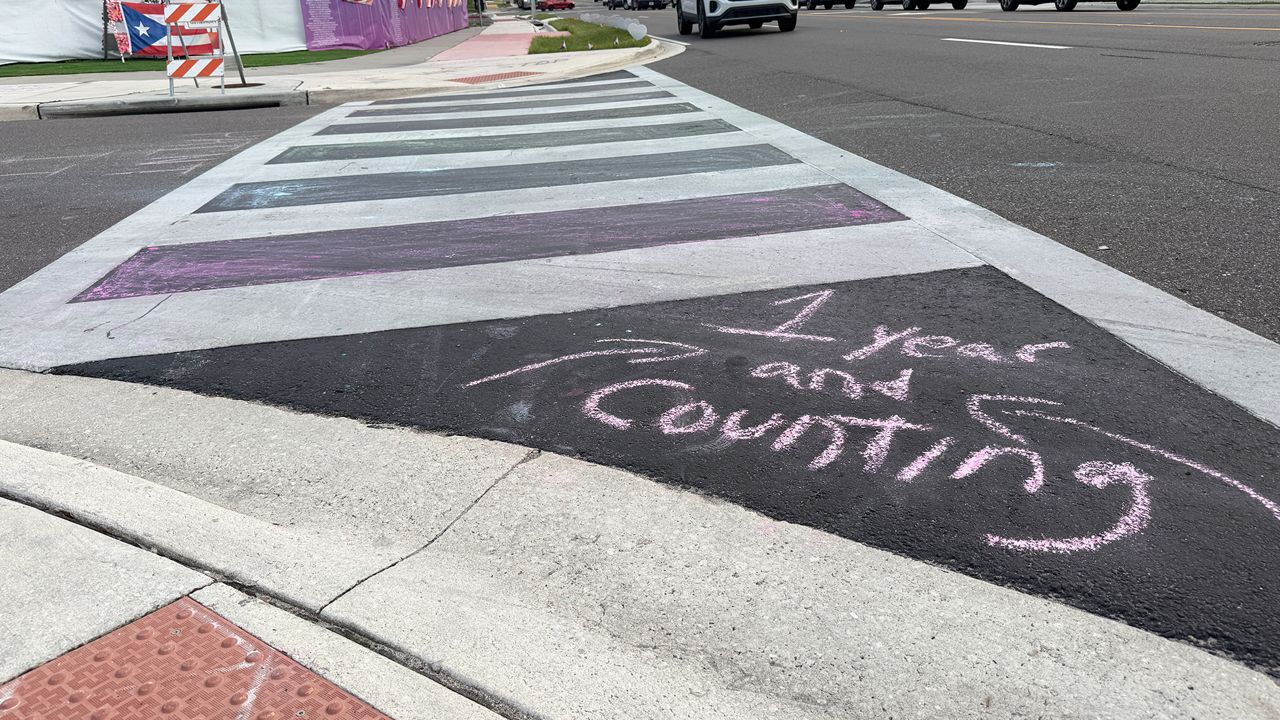 Protesters continue to chalk painted-over Pulse crosswalk