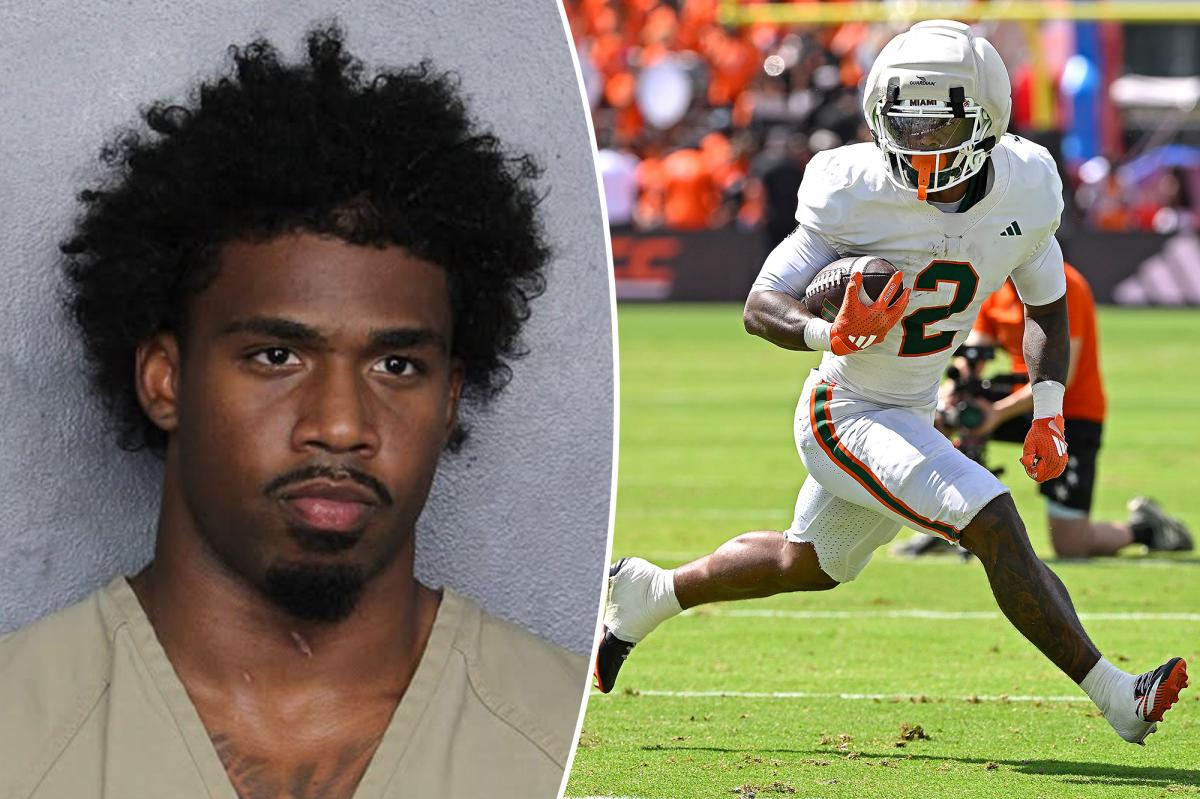 Miami running back Jordan Lyle arrested for fleeing and reckless driving