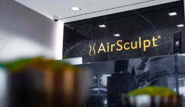 AirSculpt logo displayed inside one of the company’s body-contouring treatment centers