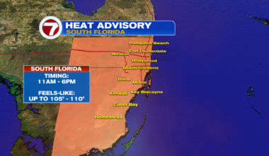 Heat Advisory In Effect - WSVN 7News | Miami News, Weather, Sports