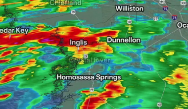 Heavy rain causes potential flash flooding in Levy, Citrus counties