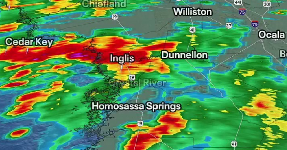 Heavy rain causes potential flash flooding in Levy, Citrus counties