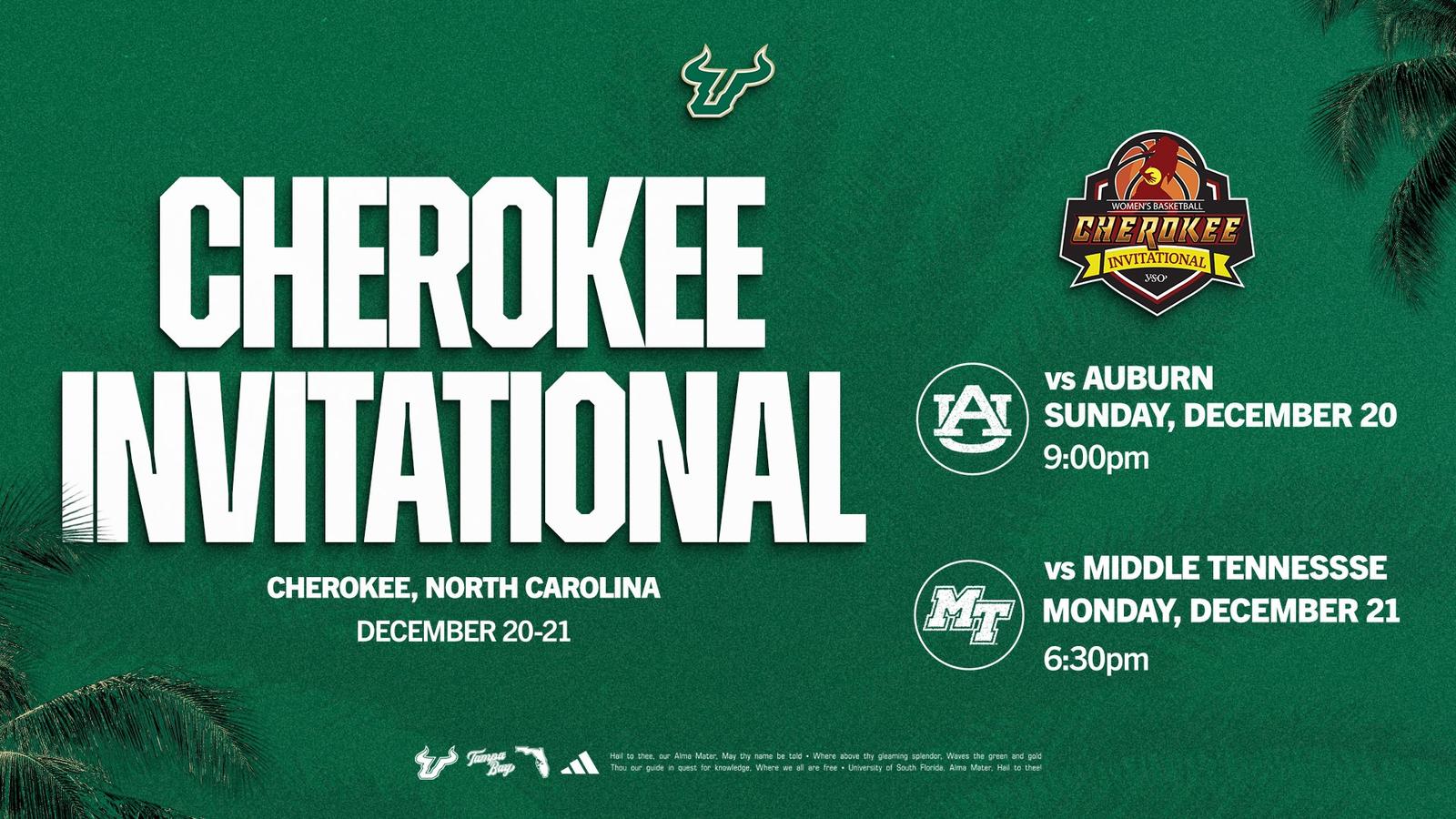South Florida Women's Basketball Set to Compete in 2026 Cherokee Invitational