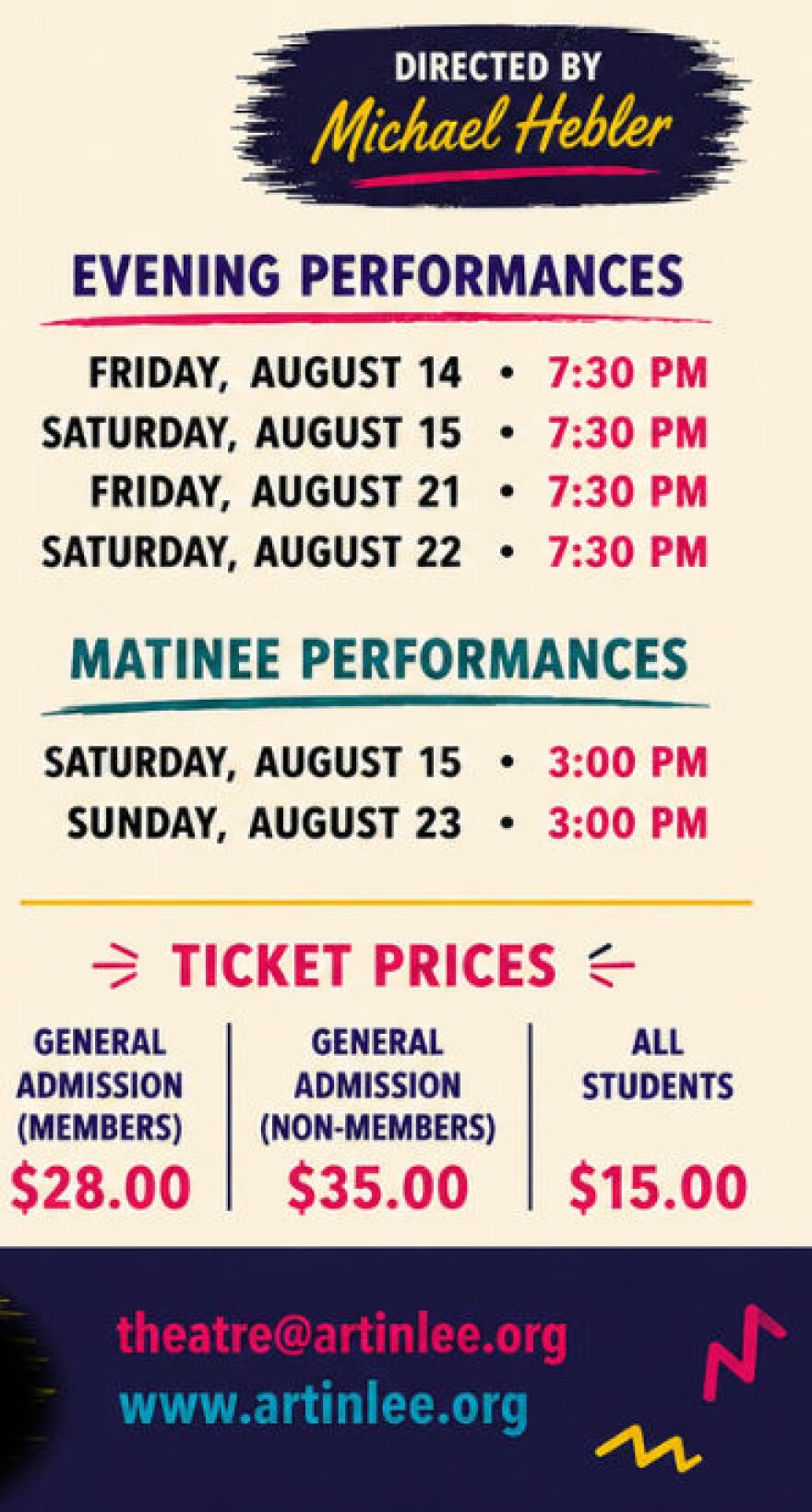 Odd Couple performance schedule