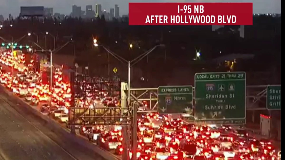 I-95 crash at Hollywood Boulevard today – NBC 6 South Florida