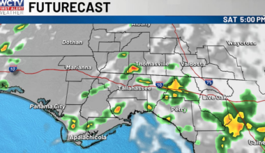 Sea breeze showers help cool some down this afternoon for Tallahassee, the Big Bend and South Georgia