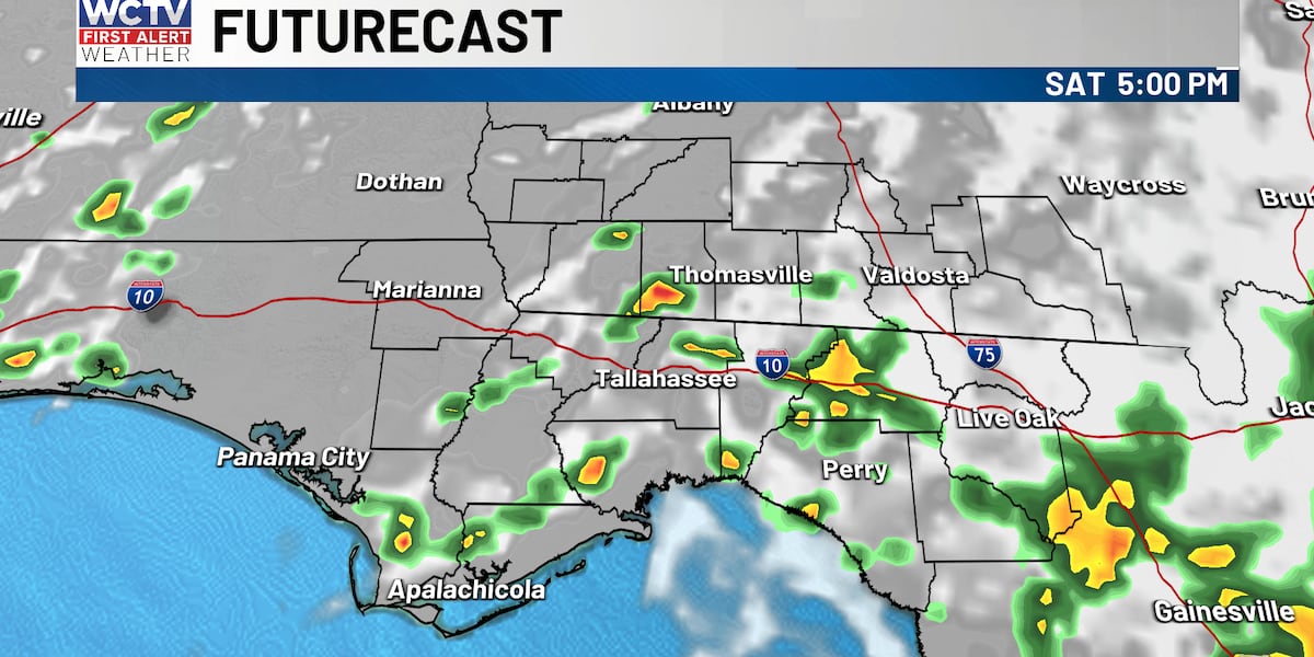 Sea breeze showers help cool some down this afternoon for Tallahassee, the Big Bend and South Georgia