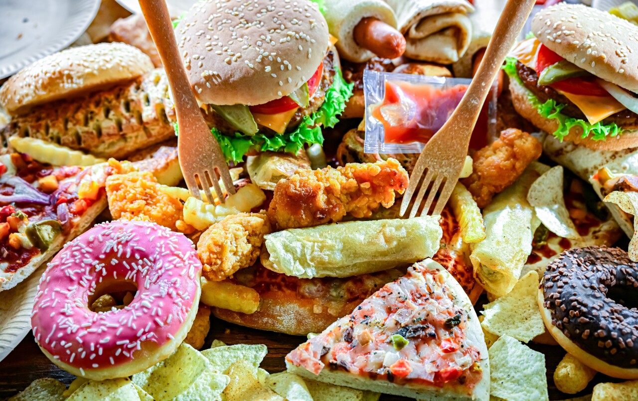 Fast,Food,Leftovers.,Wasted,Food.