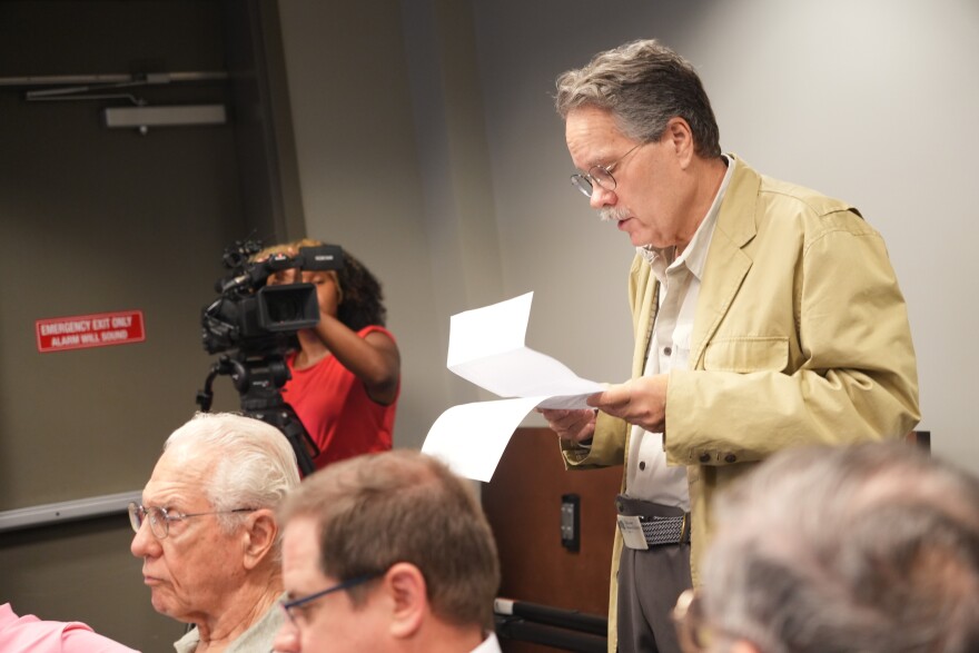 Tallahassee Historical Society President Bob Holladay speaks about preserving the Cigar factory.