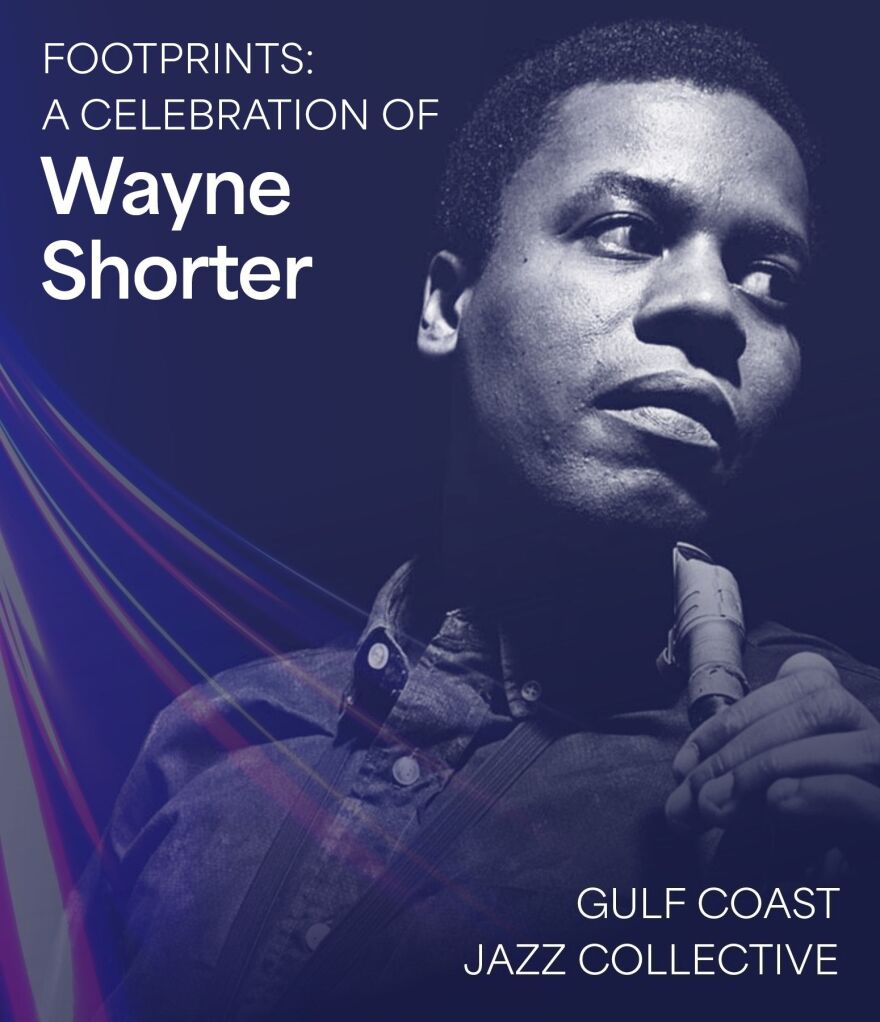 Gulf Coast Symphony Graphic for 'Footprints: A Celebration of Wayne Shorter.'