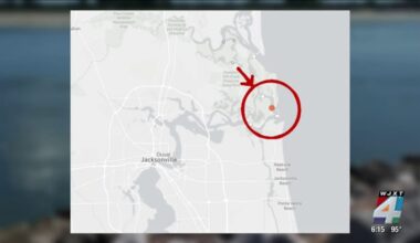 Rare red tide bloom in Jacksonville waterway raises concerns about beach safety and marine life