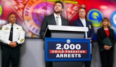 Over 2,000 child predators arrested in Florida since last year, AG announces
