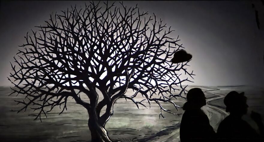 Laboratory Theater promotional graphic for 'Waiting for Godot.'