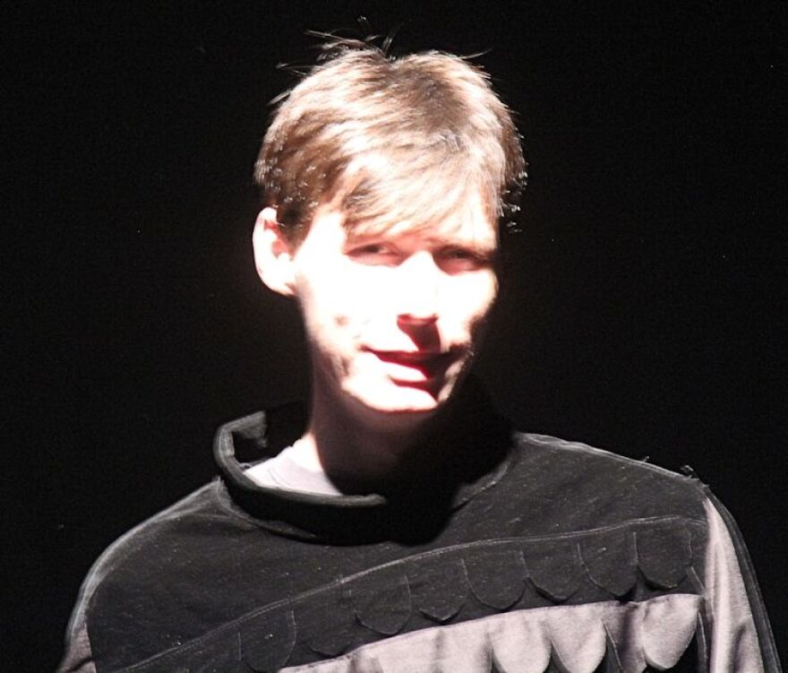 Daniel Sabiston, pictured here in 'The Birds,' stars as Vladimir in 'Waiting for Godot.'