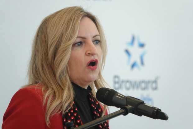 Joe DiMaggio Children's Hospital CEO Caitlin Stella on Monday, Aug. 18, 2025. (Joe Cavaretta/South Florida Sun Sentinel)